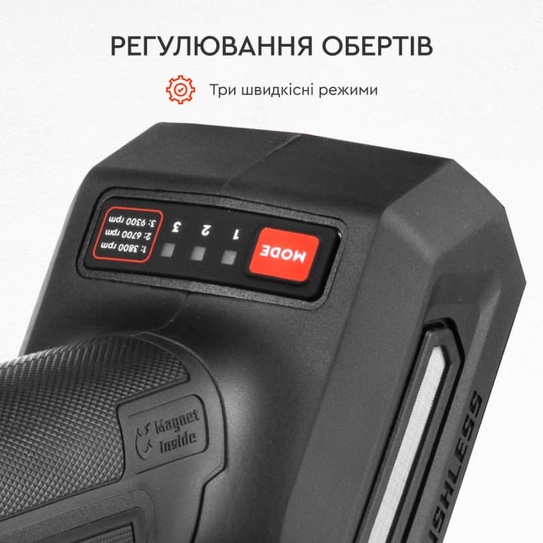 Акумуляторна кутова шліфувальна машина Dnipro-M DGA-400SBC (без АКБ та ЗП) — фото 7