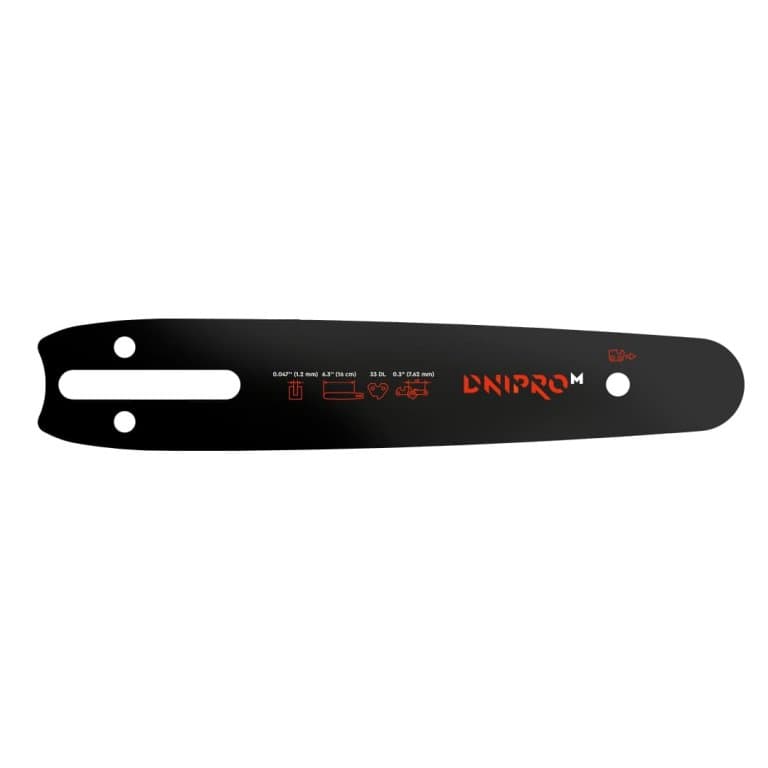 Пильна шина Dnipro-M 16 см 0,3" 0.043", 33 DL