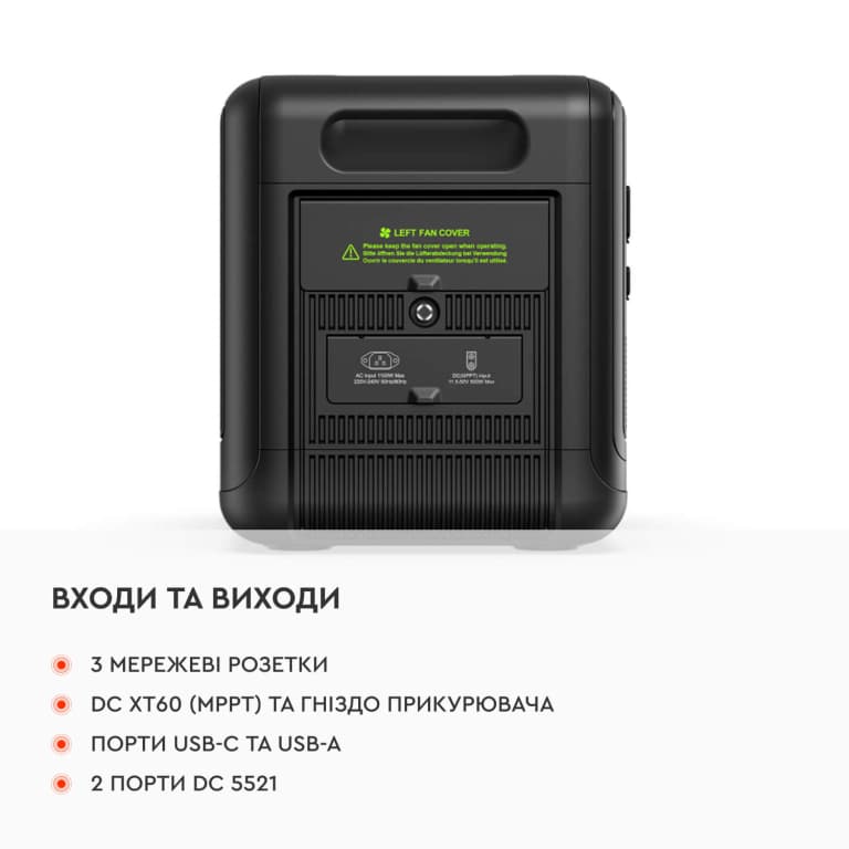 Портативна зарядна станція Fossibot F2400 — фото 5