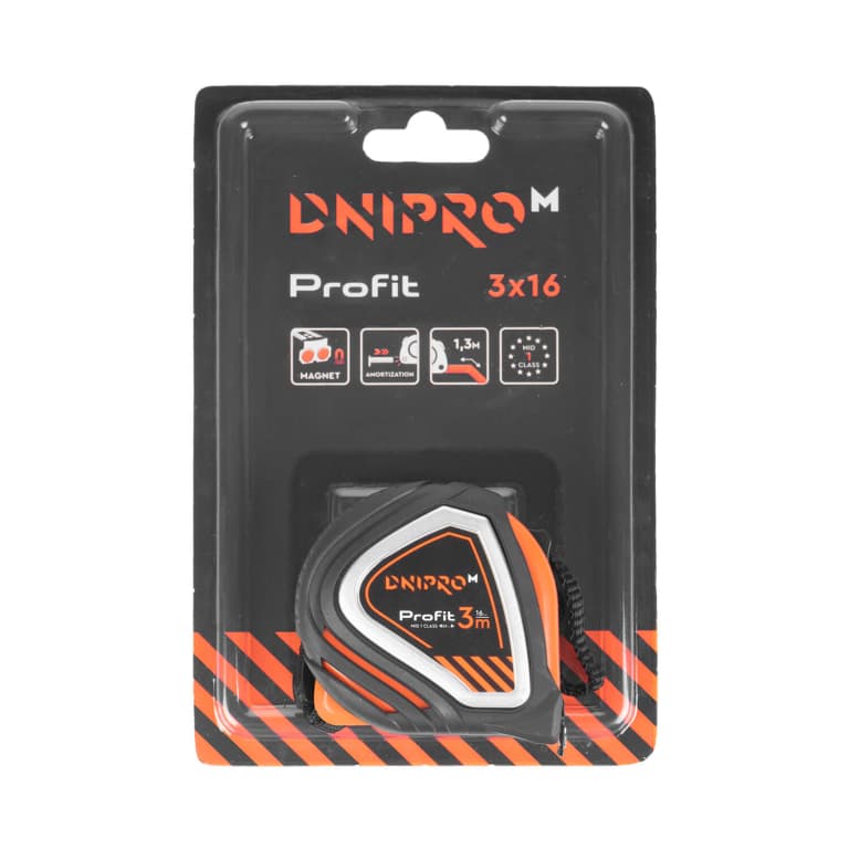 Рулетка Dnipro-M Profit 3 м*16 мм — фото 4