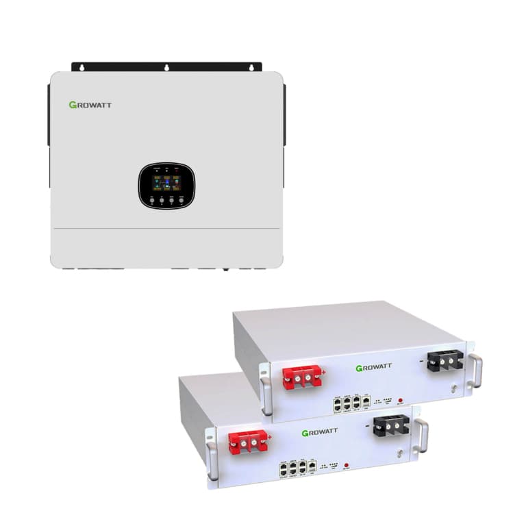 Гібридний інвертор Growatt SPE 8000ES + Акумуляторна батарея Growatt Hope 5.0L-B1 Battery (2 шт)