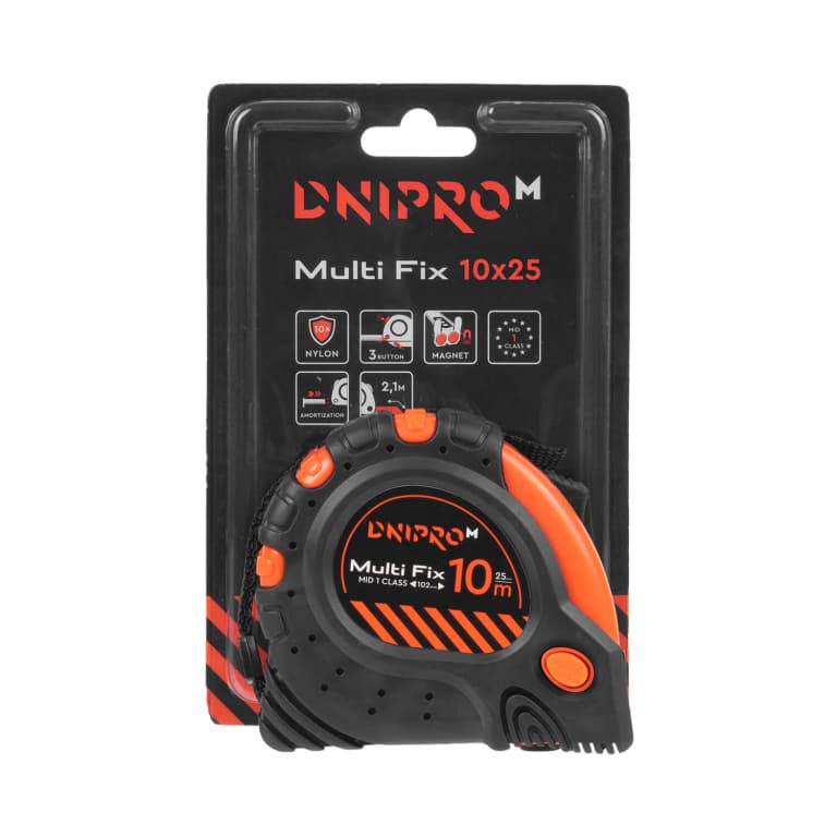 Рулетка Dnipro-M Multi Fix 10 м*25 мм — фото 5