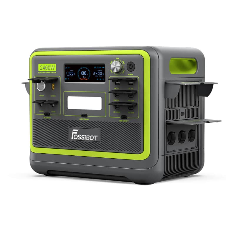 Портативна зарядна станція FossiBot F2400 Green — фото 7