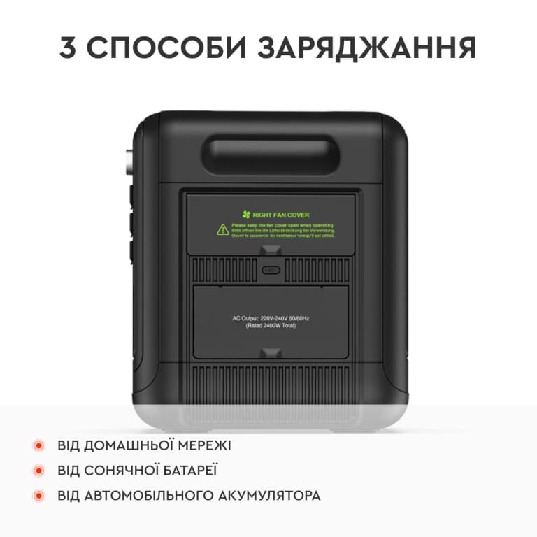Портативна зарядна станція Fossibot F2400 — фото 6