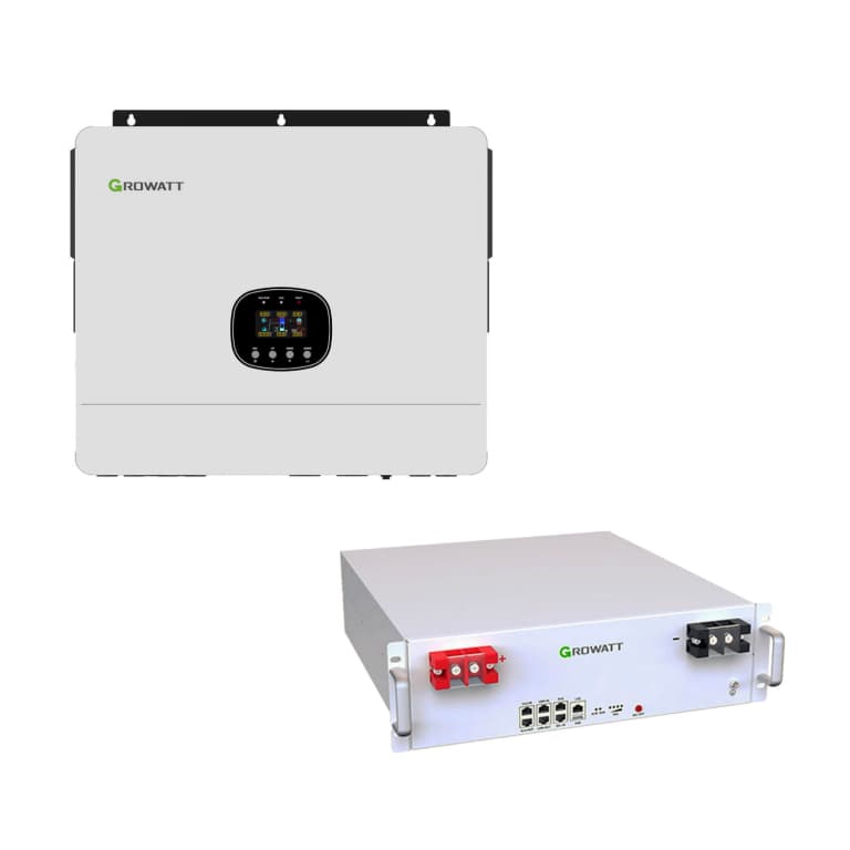 Гібридний інвертор Growatt SPE 8000ES + Акумуляторна батарея Growatt Hope 5.0L-B1 Battery