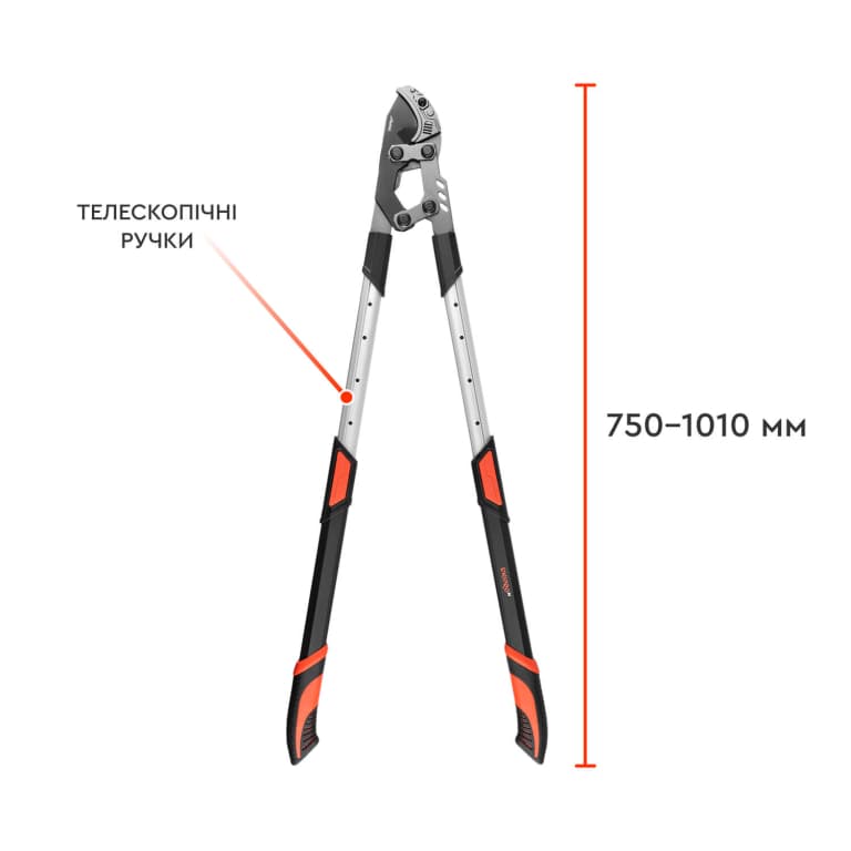 Гілкоріз телескопічний Dnipro-M Garden Pro 40D, контактний — фото 4